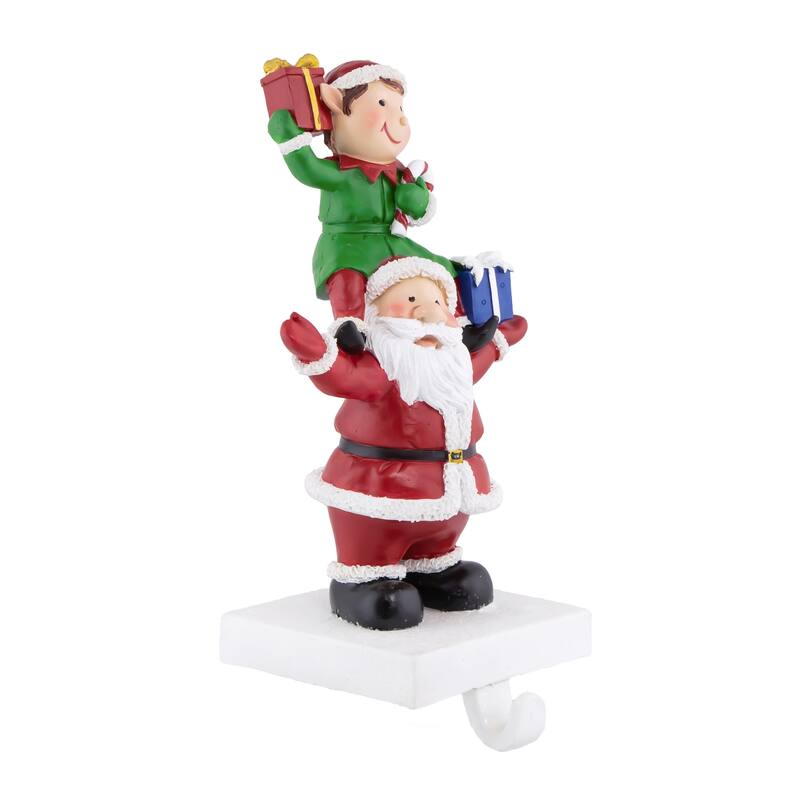 8.75" Santa and Elf Christmas Stocking Holder Bed Bath & Beyond